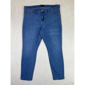 Gap Favorite Jegging Jeans Womens 16/33 Blue Light Wash High Rise Stretch Denim